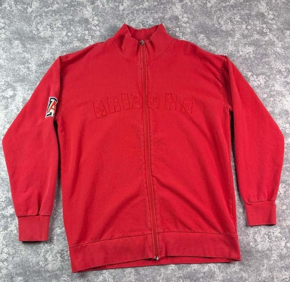 University of Arizona Wildcats Red Zip Up Mock Neck Jacket 2XL